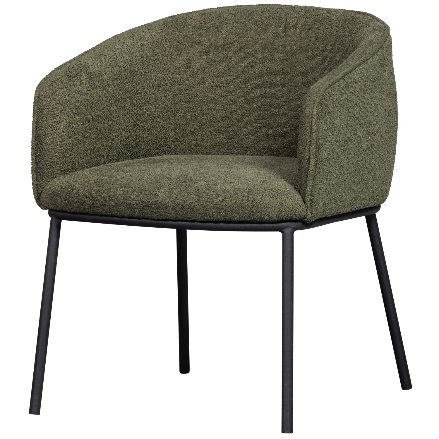 LEON EETKAMERSTOEL BOUCLE BOSGROEN