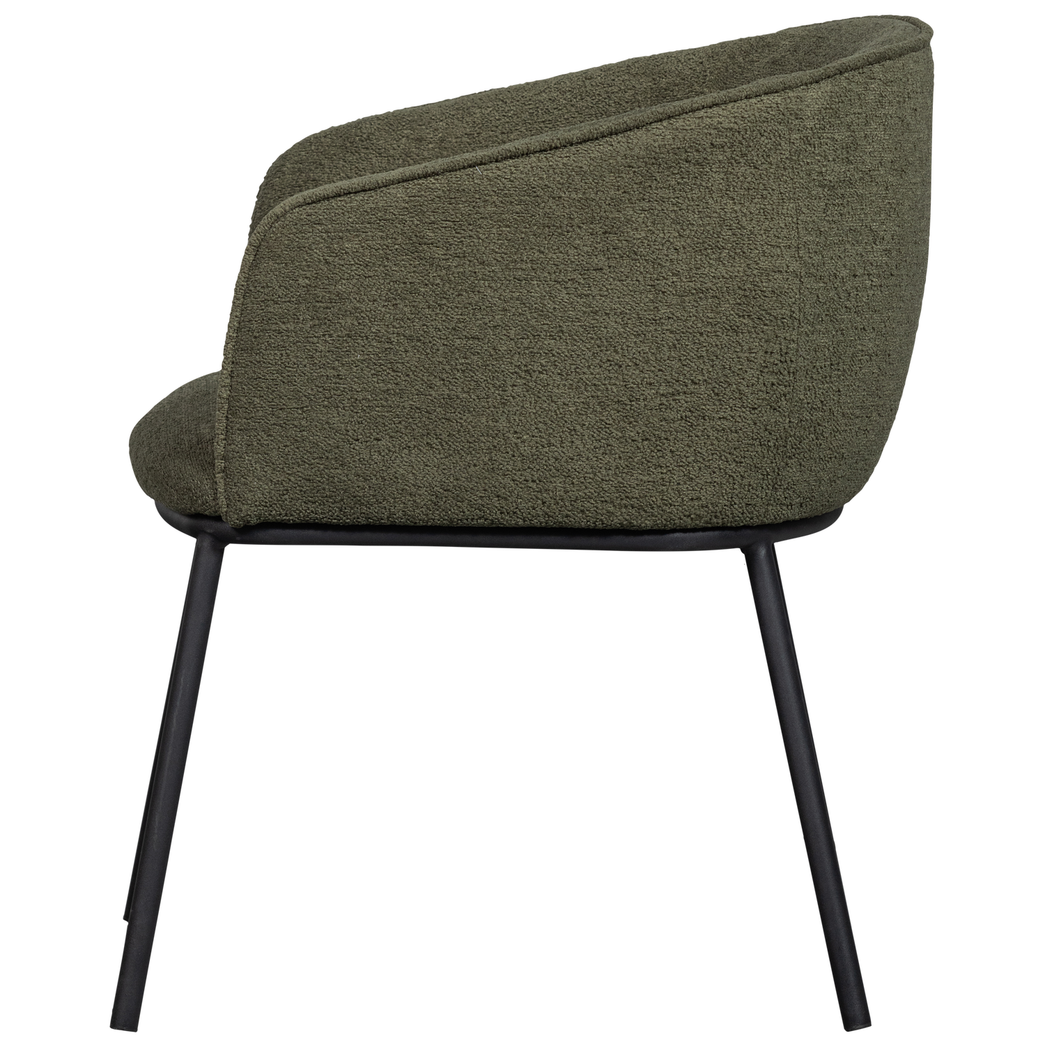 LEON EETKAMERSTOEL BOUCLE BOSGROEN