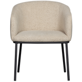 LEON EETKAMERSTOEL BOUCLE NATUREL MELANGE