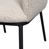 LEON EETKAMERSTOEL BOUCLE NATUREL MELANGE