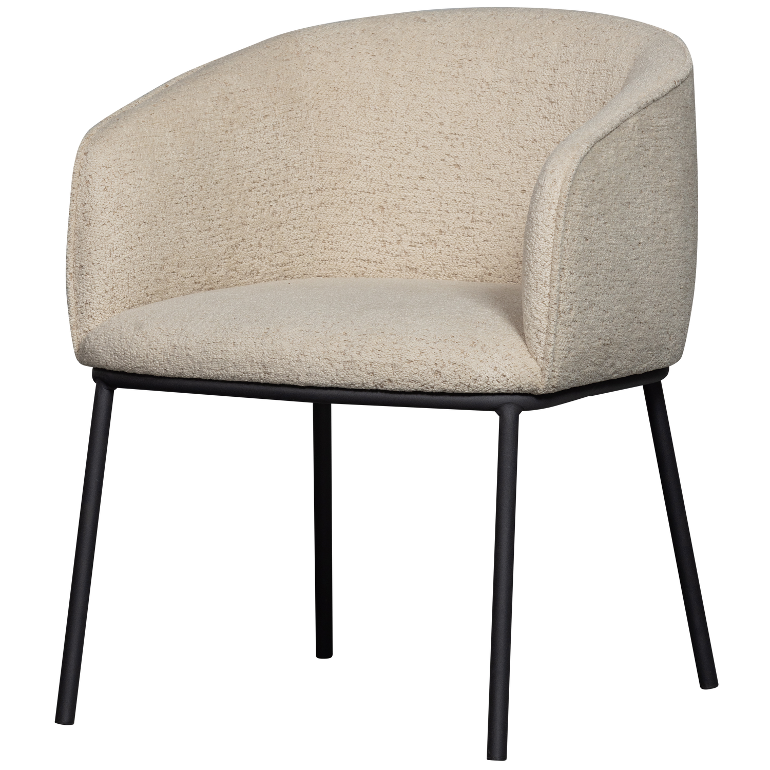 LEON EETKAMERSTOEL BOUCLE NATUREL MELANGE