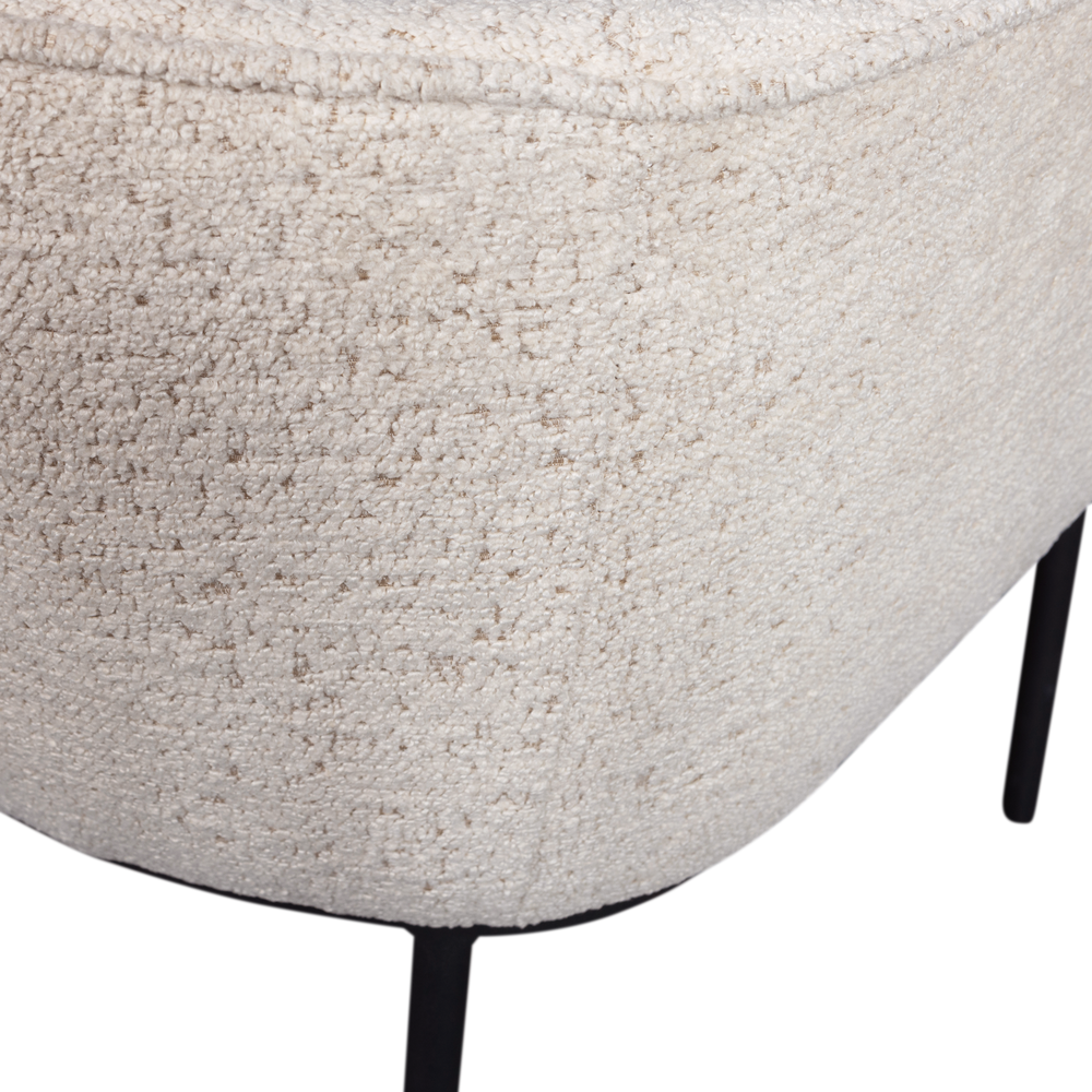 LEON EETKAMERSTOEL BOUCLE NATUREL MELANGE