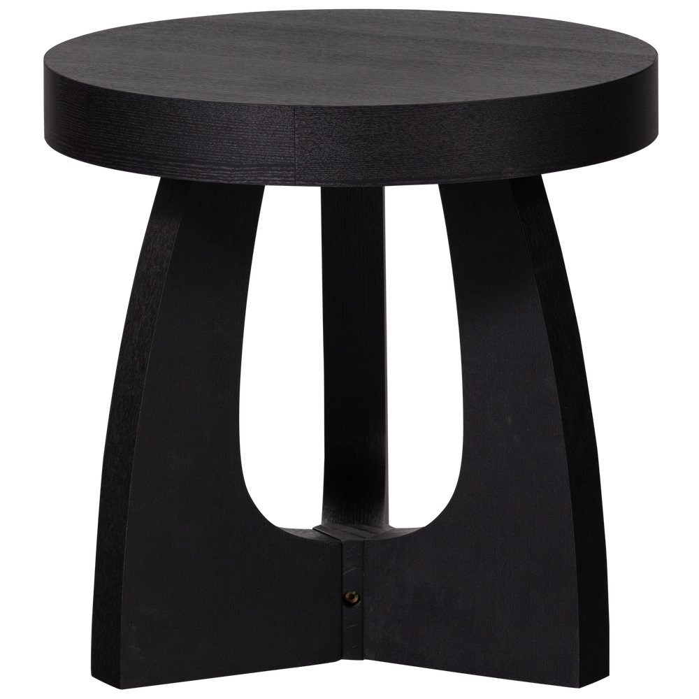 TALA BIJZETTAFEL MDF FINEER ZWART 45XO45 CM