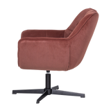 WIBO DRAAIFAUTEUIL MAT VELVET BRUINROOD [fsc]