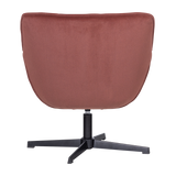 WIBO DRAAIFAUTEUIL MAT VELVET BRUINROOD [fsc]