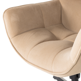 WIBO DRAAIFAUTEUIL MAT VELVET ZAND [fsc]