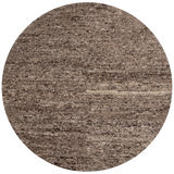 WOOOD - Efia vloerkleed rond wol bruin melange 200cm