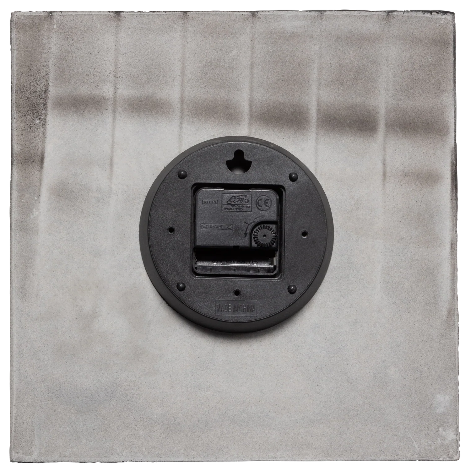 Klok Zaria WOOOD - zwart cement rond 30cm