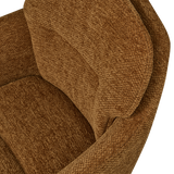 RUNA EETKAMERSTOEL CHENILLE KARAMEL BRUIN/GEEL
