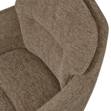 RUNA EETKAMERSTOEL CHENILLE DONKERZAND