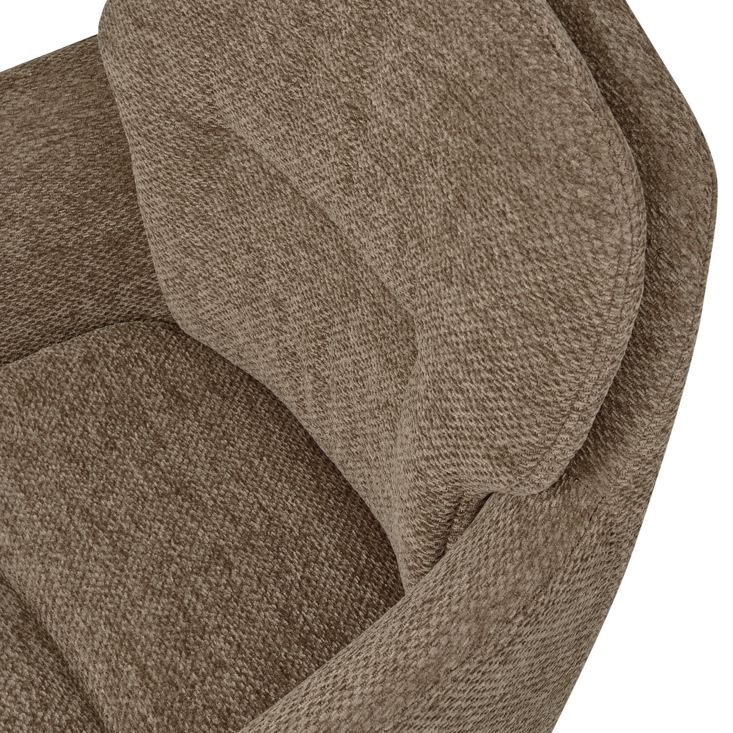 RUNA EETKAMERSTOEL CHENILLE DONKERZAND