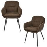 RUNA EETKAMERSTOEL CHENILLE WARMBRUIN