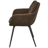 RUNA EETKAMERSTOEL CHENILLE WARMBRUIN