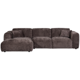 CLOUD CHAISE LONGUE BANK LINKS CHENILLE WARM BRUIN