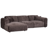 CLOUD CHAISE LONGUE BANK LINKS CHENILLE WARM BRUIN