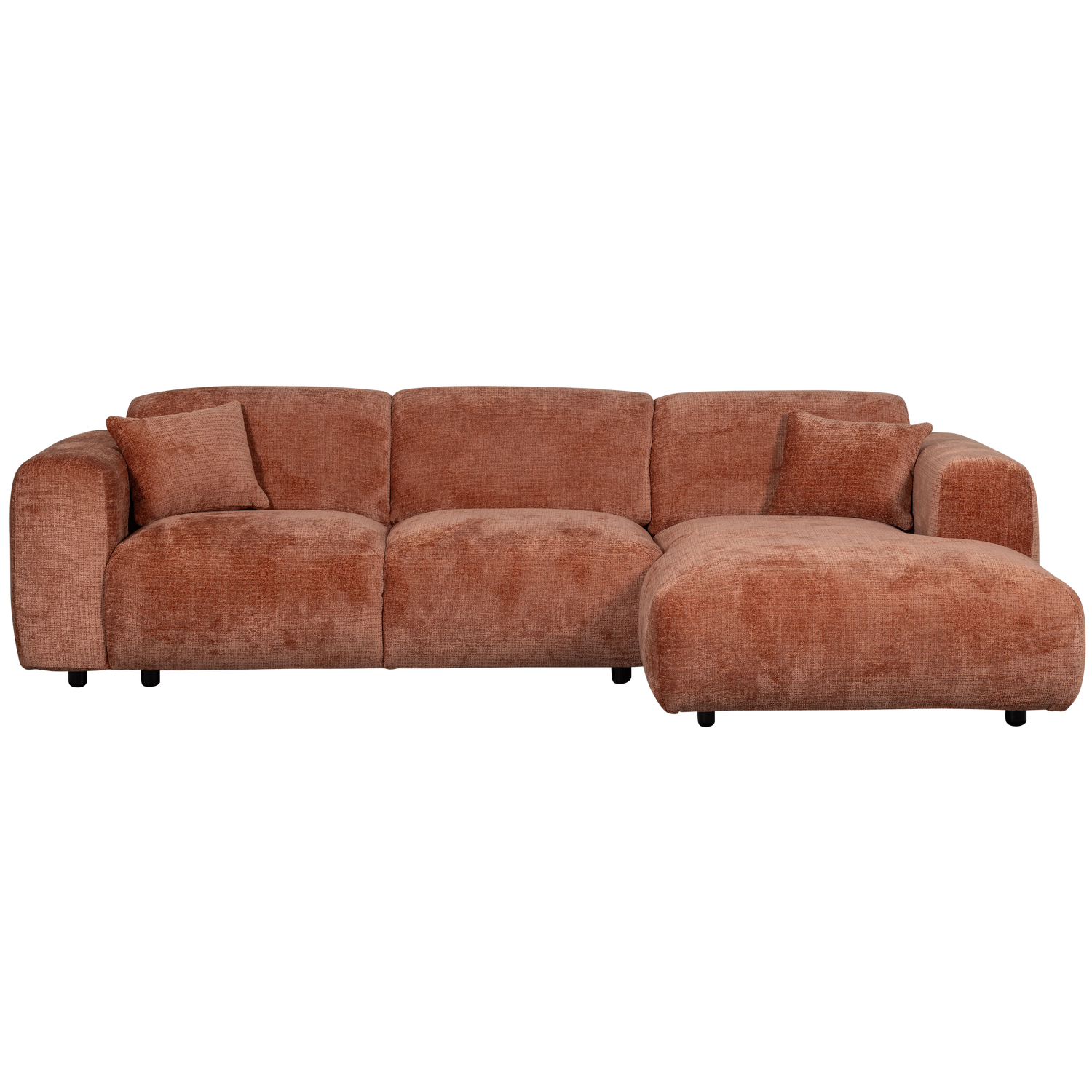 CLOUD CHAISE LONGUE BANK RECHTS CHENILLE TERRA