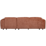 CLOUD CHAISE LONGUE BANK RECHTS CHENILLE TERRA