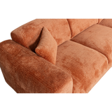 CLOUD CHAISE LONGUE BANK RECHTS CHENILLE TERRA