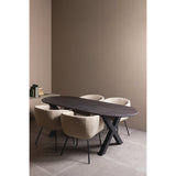 LEON EETKAMERSTOEL BOUCLE NATUREL MELANGE