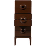 WOOOD - Merge ladekast 6 lades bruin/rood