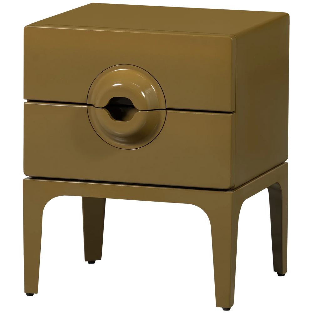 WOOOD - Merge ladekast/nachtkastje 2 lades hout honinggeel