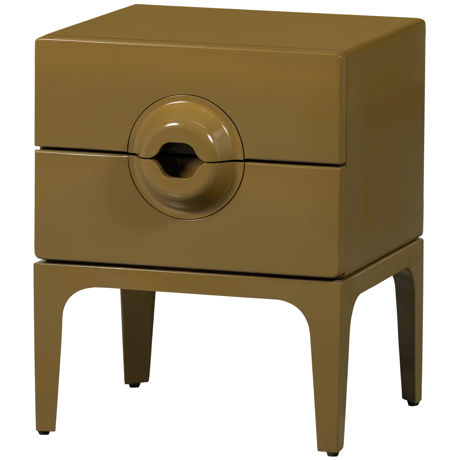 WOOOD - Merge ladekast/nachtkastje 2 lades hout honinggeel