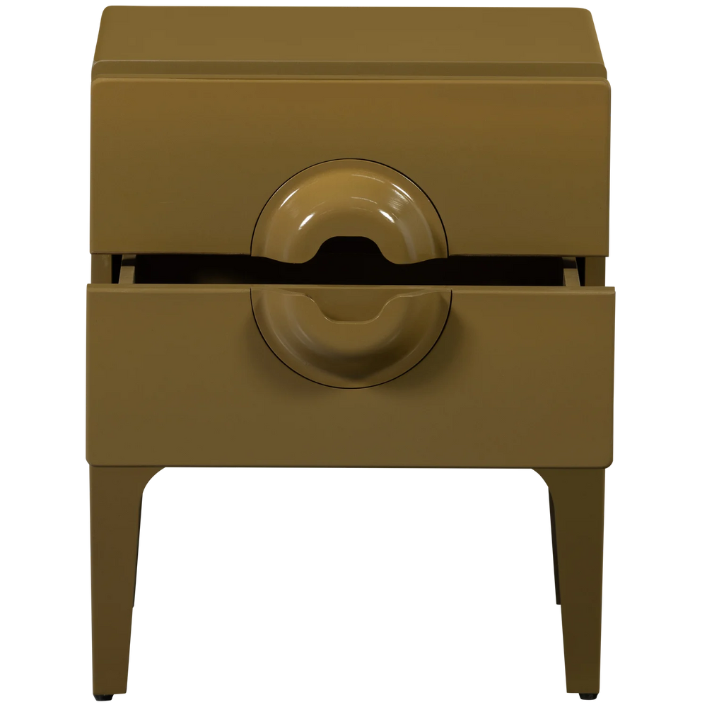 WOOOD - Merge ladekast/nachtkastje 2 lades hout honinggeel