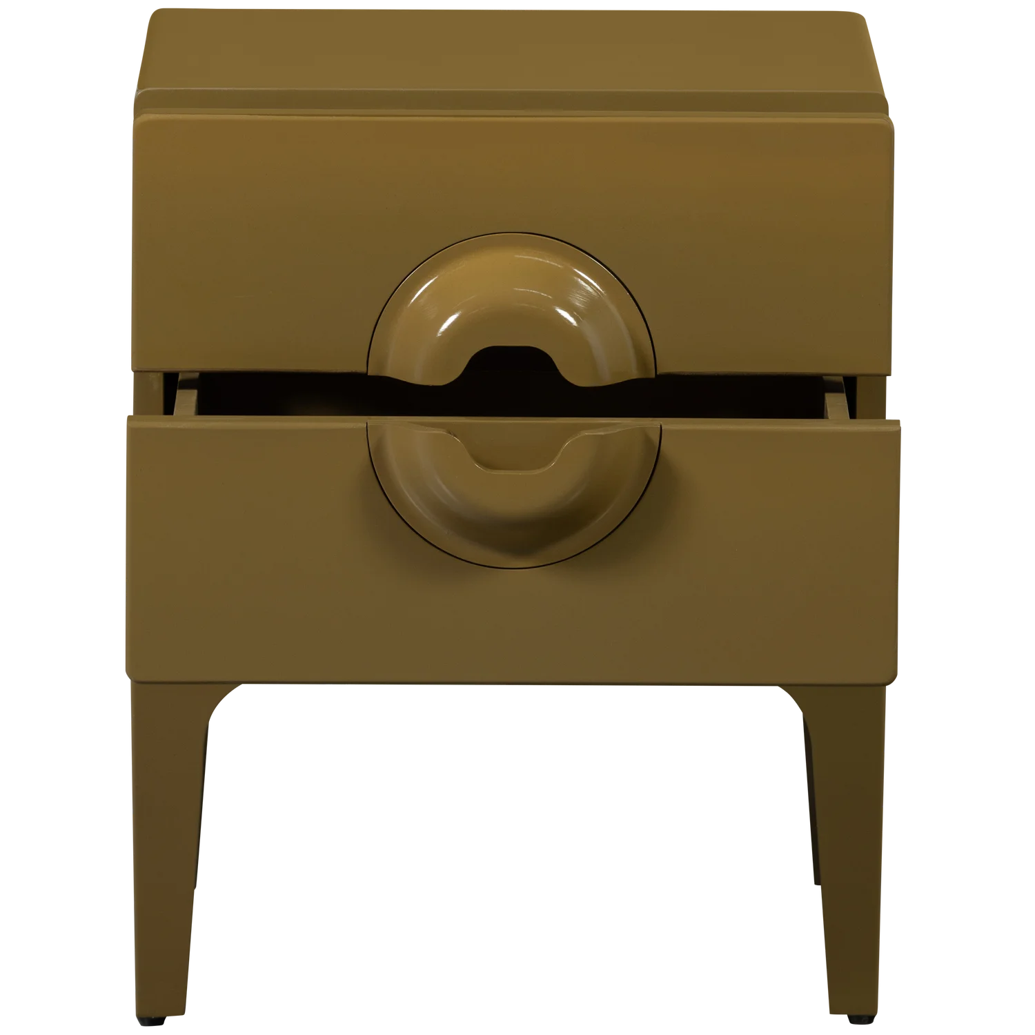 WOOOD - Merge ladekast/nachtkastje 2 lades hout honinggeel