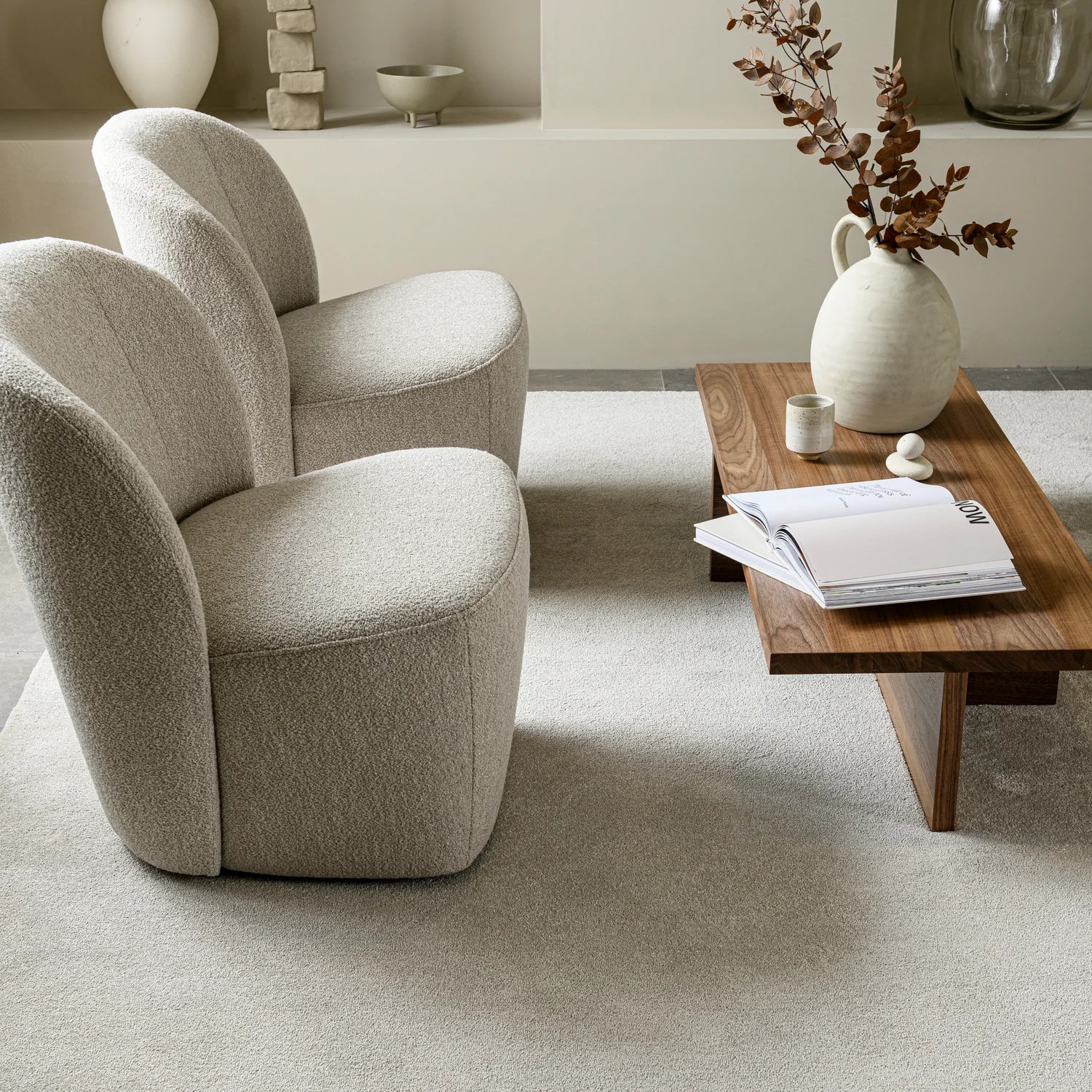 vtwonen - Lofty fauteuil boucle naturel