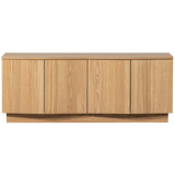 ZUMA TV MEUBEL 133 CM EIKEN FINEER TRANSPARANT [fsc]