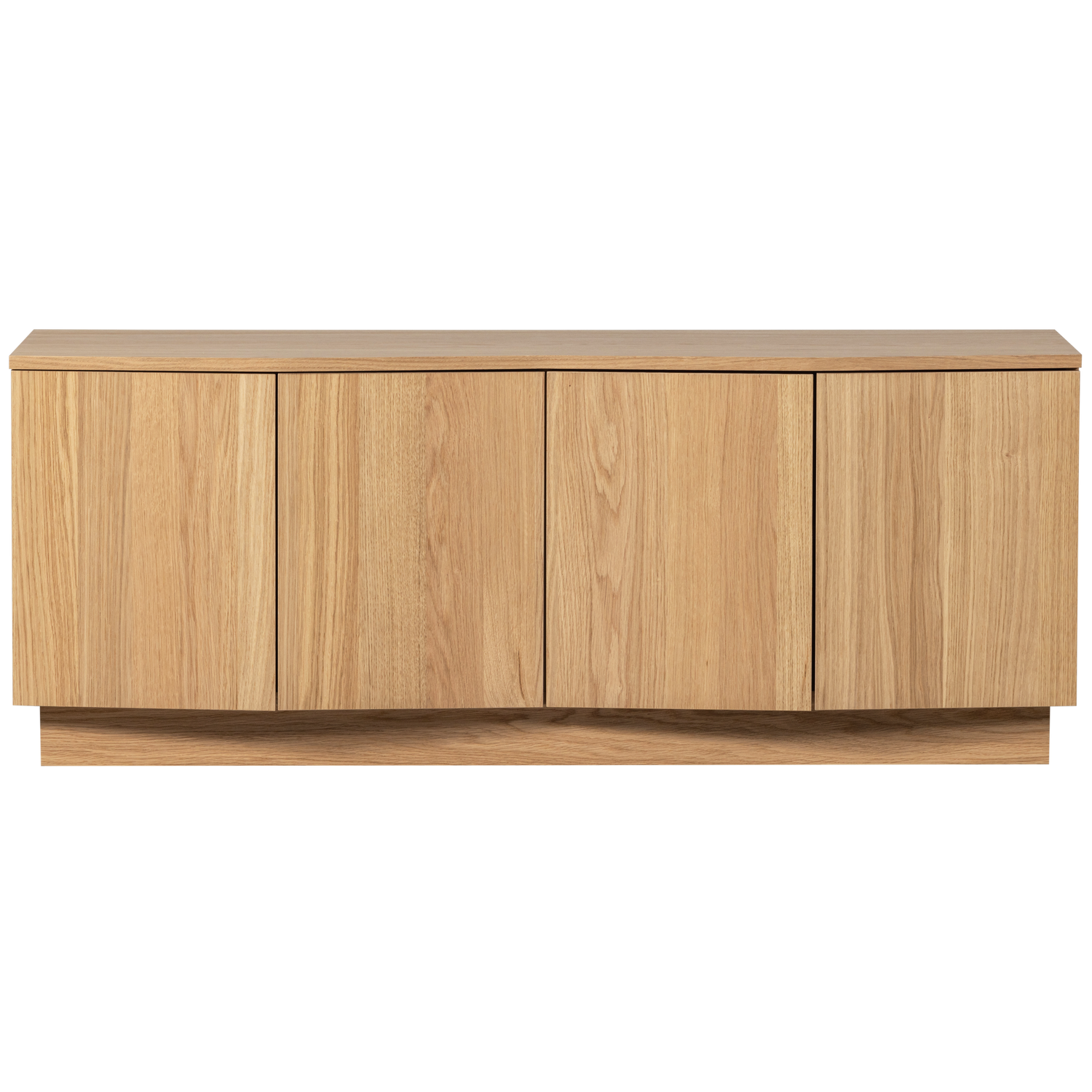 ZUMA TV MEUBEL 133 CM EIKEN FINEER TRANSPARANT [fsc]