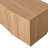 ZUMA TV MEUBEL 133 CM EIKEN FINEER TRANSPARANT [fsc]