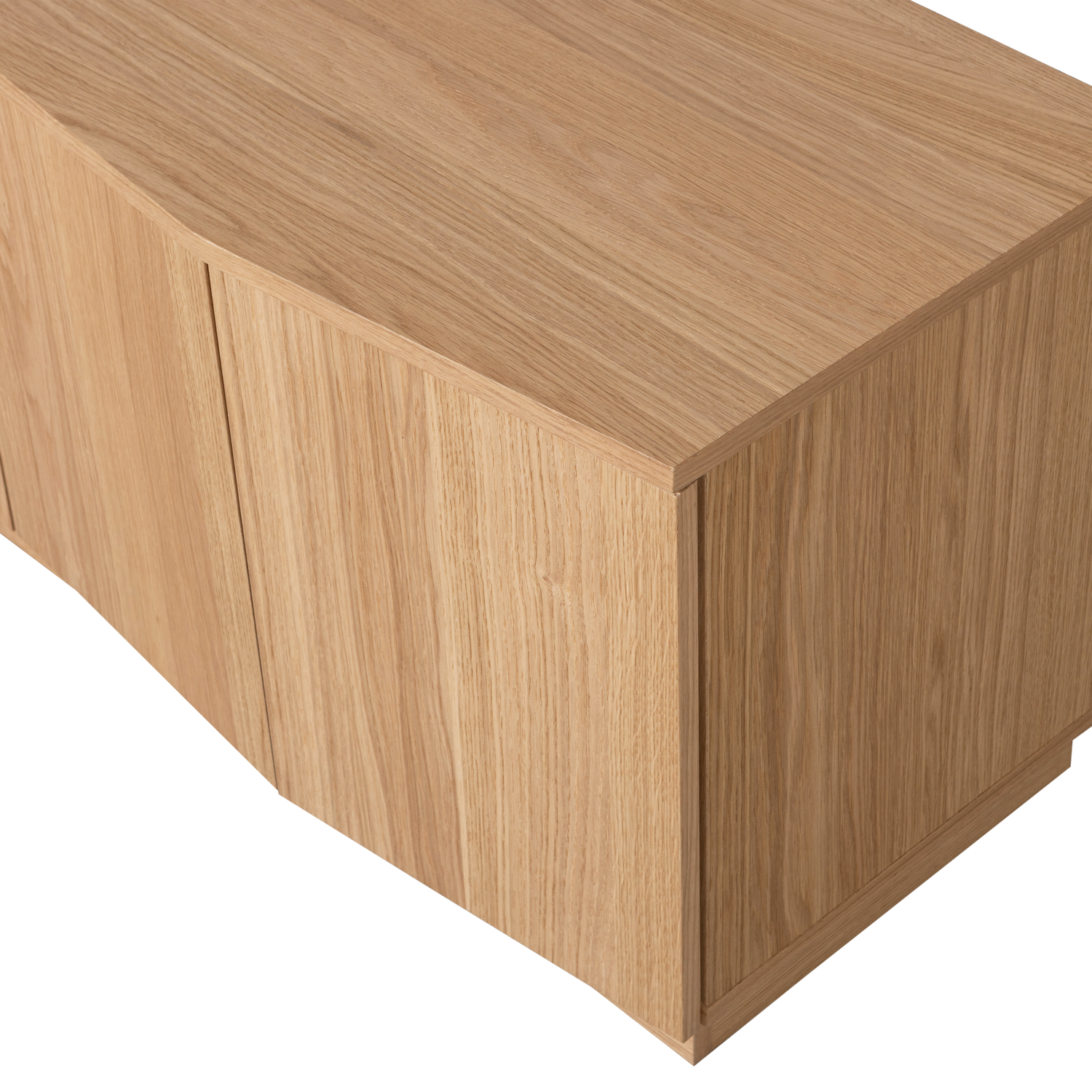 ZUMA TV MEUBEL 133 CM EIKEN FINEER TRANSPARANT [fsc]