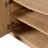 ZUMA TV MEUBEL 133 CM EIKEN FINEER TRANSPARANT [fsc]