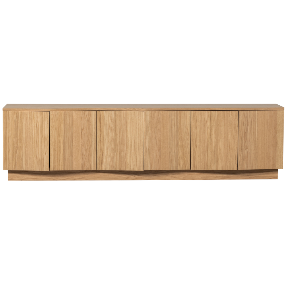 ZUMA TV MEUBEL 200 CM EIKEN FINEER TRANSPARANT [fsc]