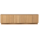 ZUMA TV MEUBEL 200 CM EIKEN FINEER TRANSPARANT [fsc]