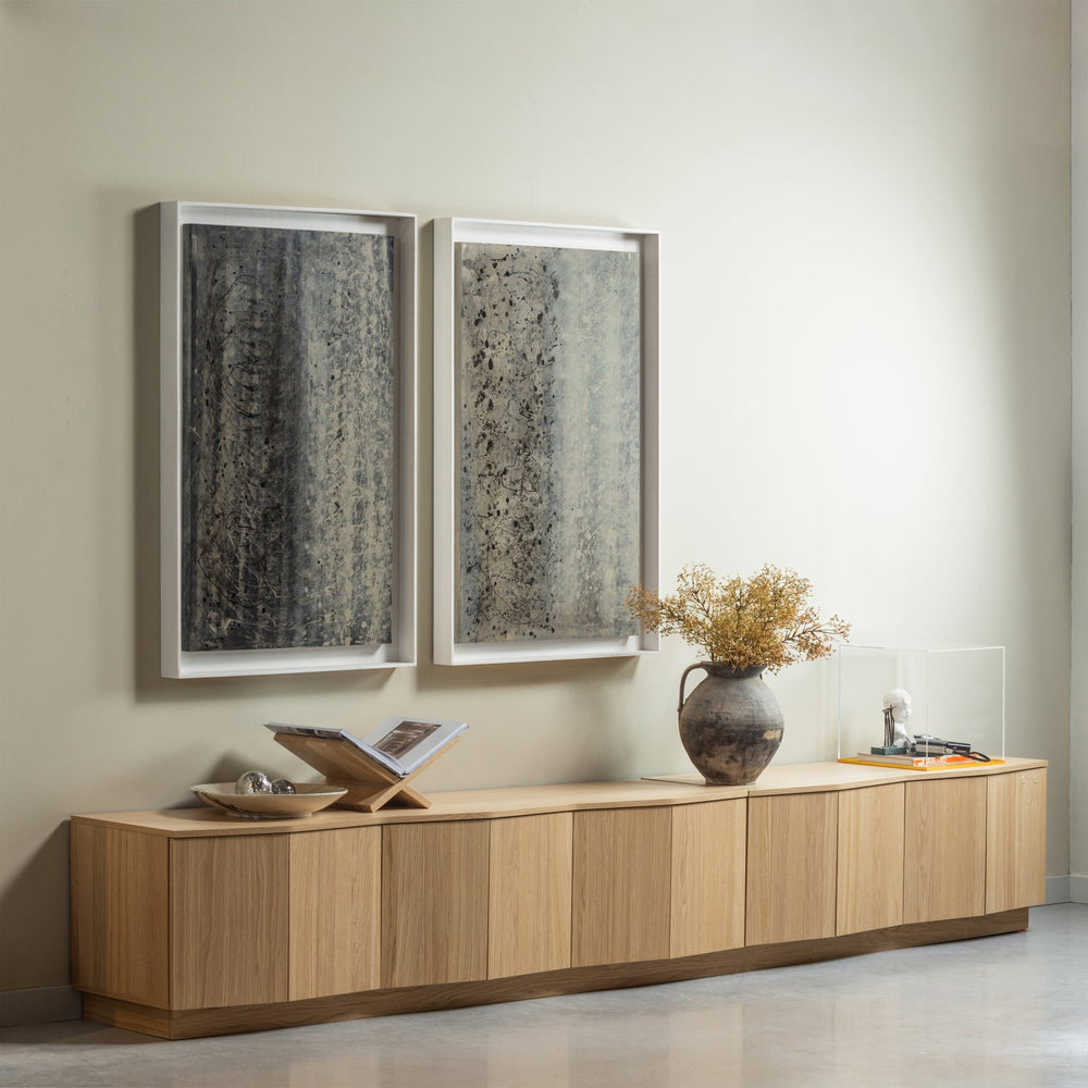 ZUMA TV MEUBEL 200 CM EIKEN FINEER TRANSPARANT [fsc]