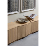 ZUMA TV MEUBEL 200 CM EIKEN FINEER TRANSPARANT [fsc]