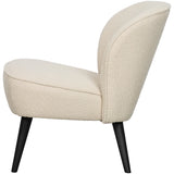 WOOOD - Fauteuil Sara bouclé crème