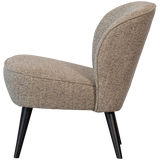 SARA FAUTEUIL GEWEVEN STOF NATUREL MELANGE