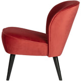 SARA FAUTEUIL VELVET FRAMBOOS