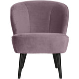 SARA FAUTEUIL VELVET WARM LILA