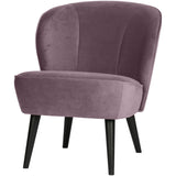 SARA FAUTEUIL VELVET WARM LILA