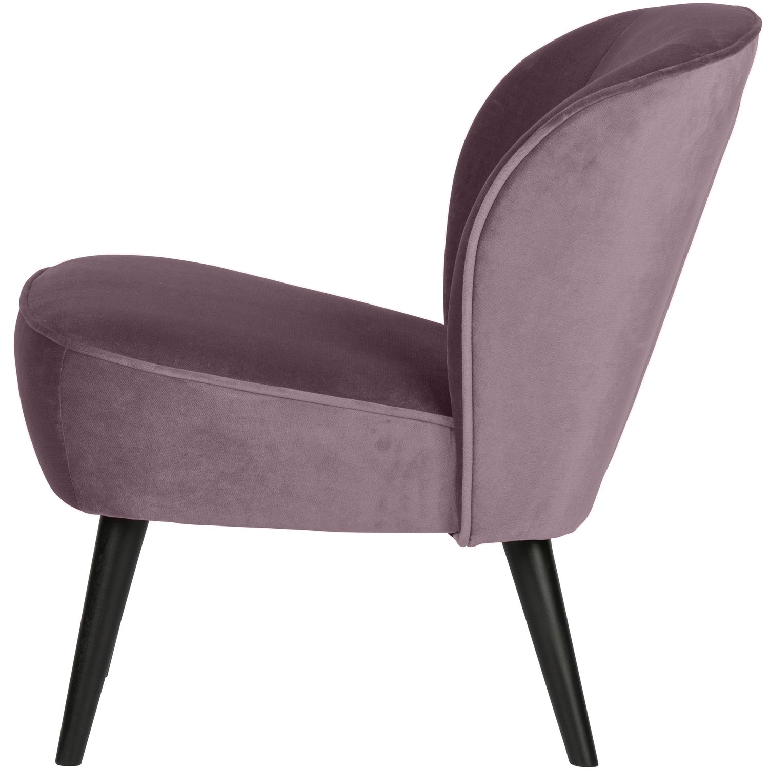 SARA FAUTEUIL VELVET WARM LILA