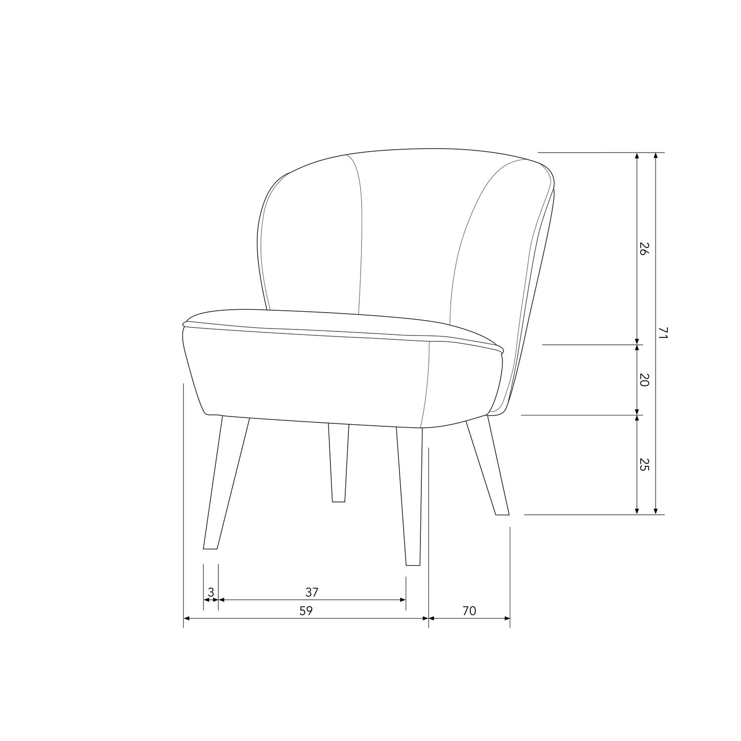 SARA FAUTEUIL TEDDY ZAND