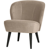 WOOOD - Sara fauteuil fluweel khaki