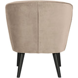 WOOOD - Sara fauteuil fluweel khaki