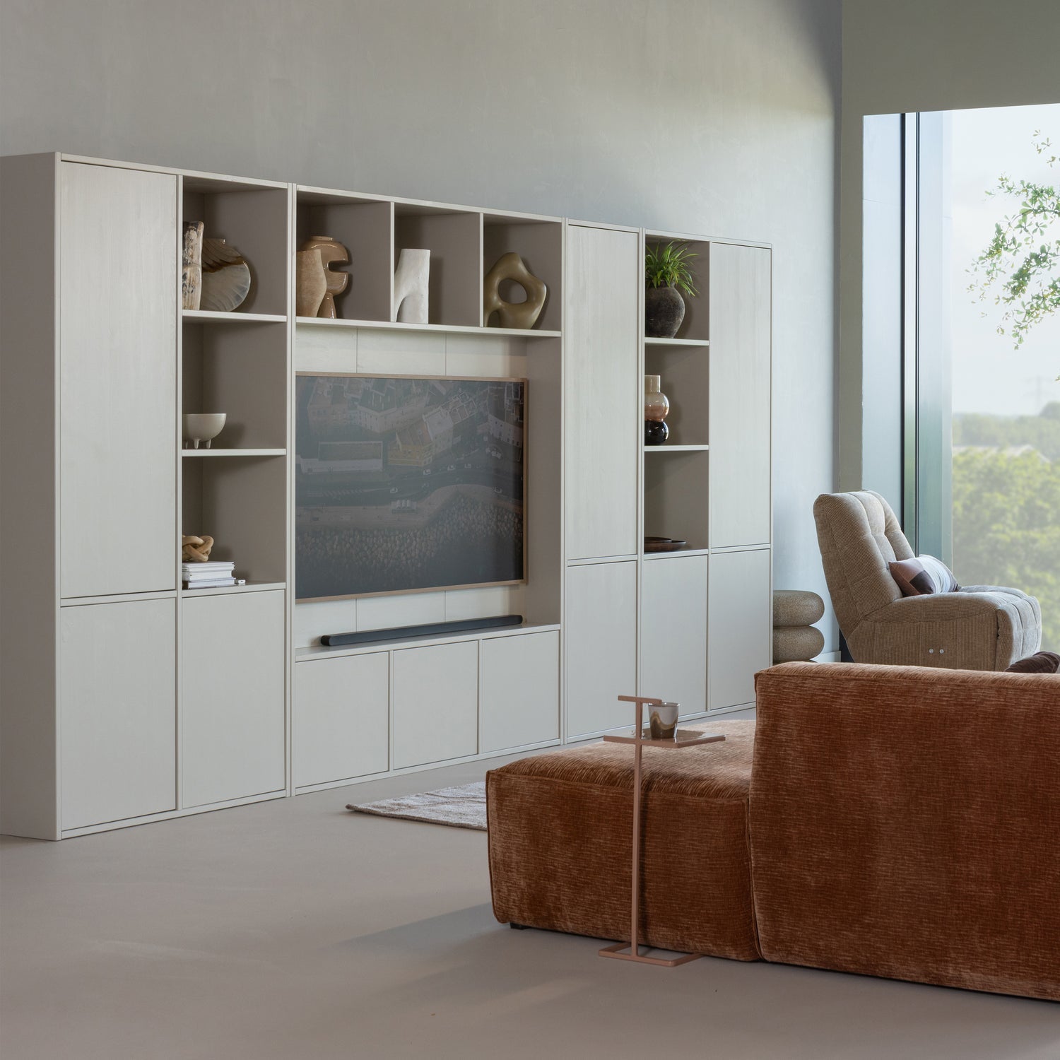 MEGGY TV OPBERGKAST 160 CM GRENEN DUST [fsc]