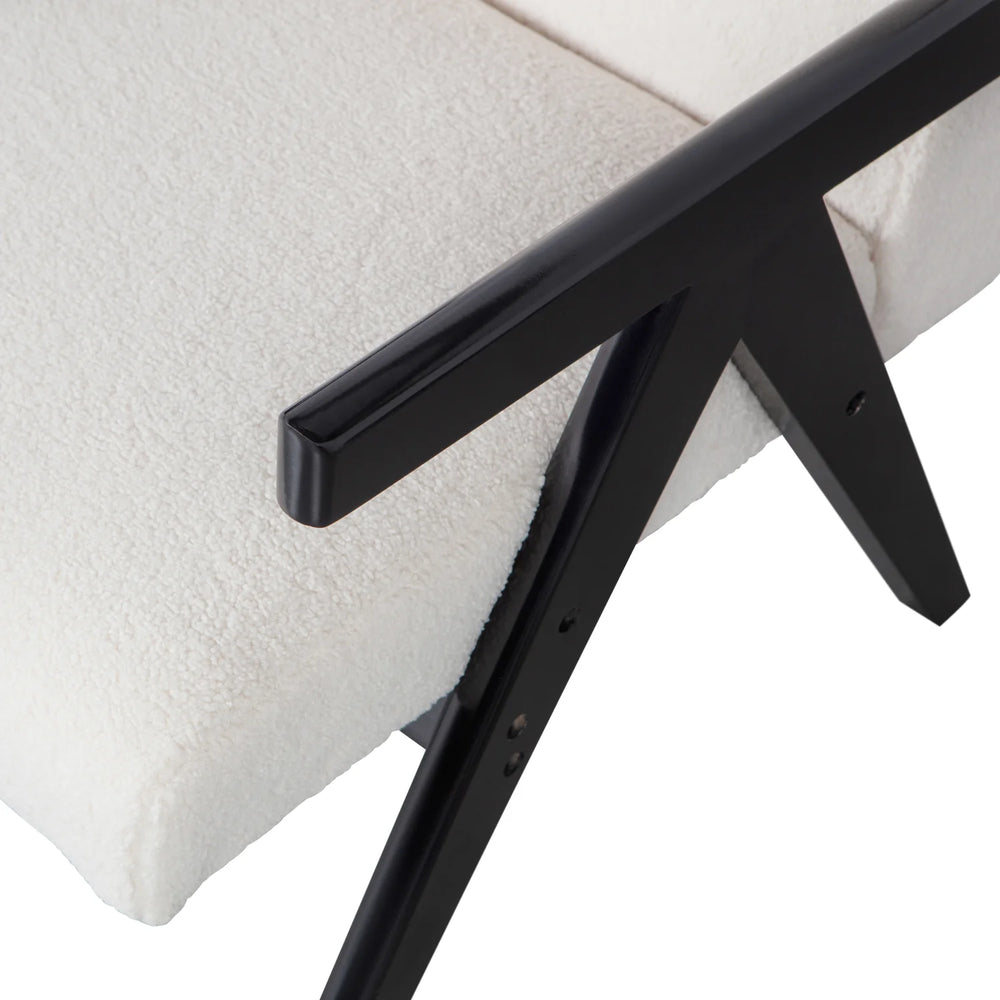 WOOOD - Lowie fauteuil naturel/zwart