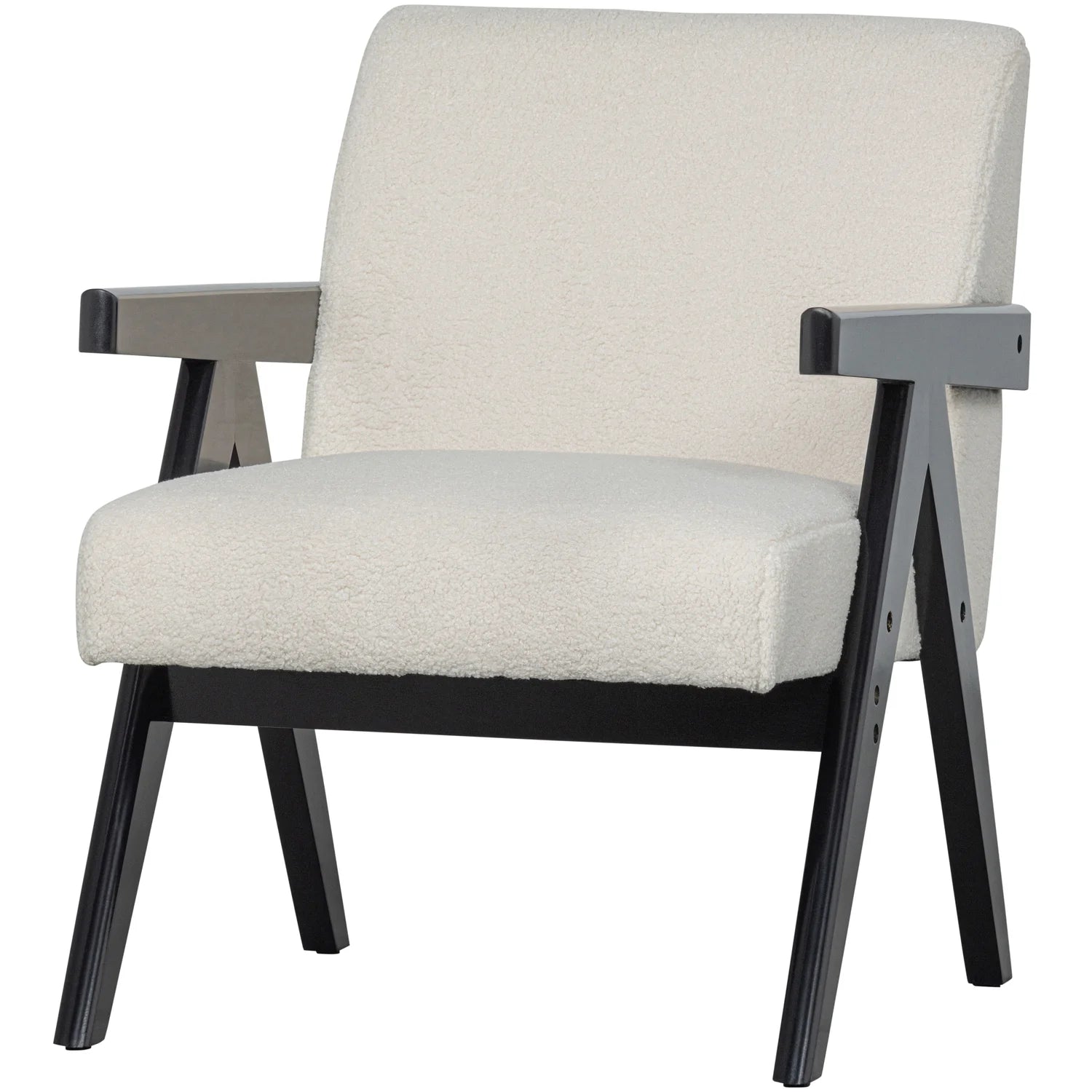 WOOOD - Lowie fauteuil naturel/zwart